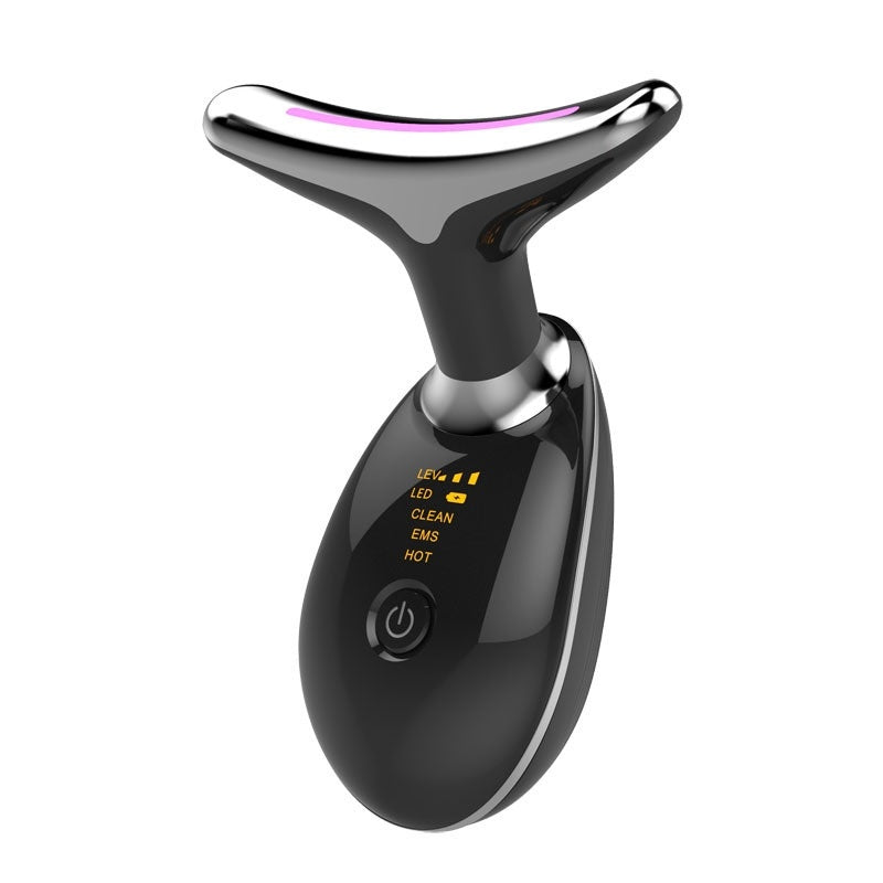 3-in-1 Neck Beauty Device – Ion Cleanse, Heat Massage & LED Skin Therapy