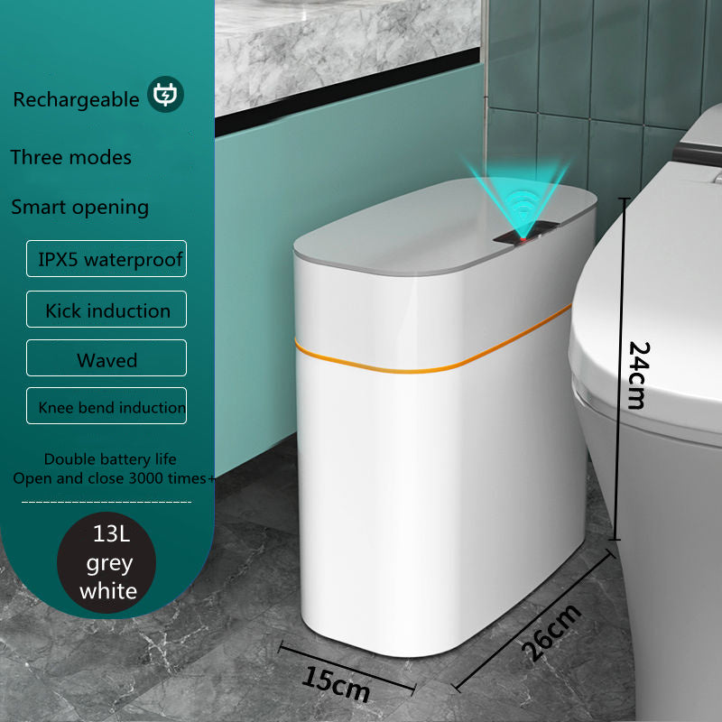 Touchless Smart Bin - Self-Opening with Advanced Hygiene Protection Features