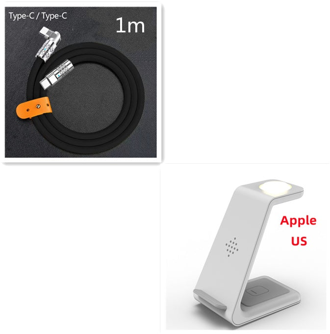 3-in-1 Wireless Charging Station - Phone, Watch & Earbuds Simultaneously