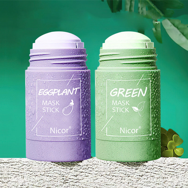 Green Tea & Eggplant Mask Duo - Deep Clean + Anti-Acne Treatment