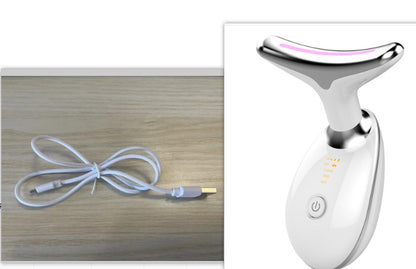 3-in-1 Neck Beauty Device – Ion Cleanse, Heat Massage & LED Skin Therapy