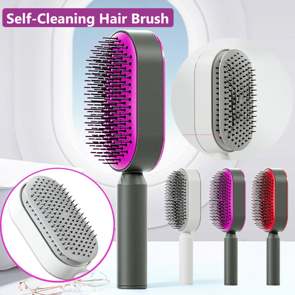 Scalp Massage Hair Brush - Gentle Detangling for All Hair Types &amp; Extensions