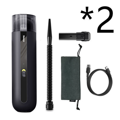 2-in-1 Wireless Car Vacuum – Suction, Blow & Washable HEPA Filter