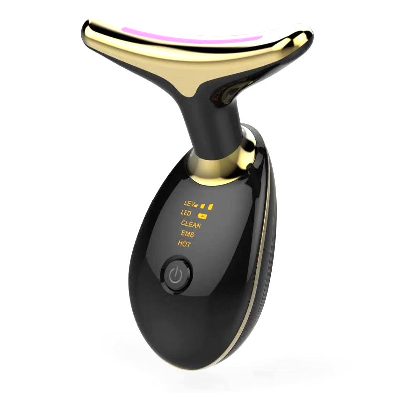 3-in-1 Neck Beauty Device – Ion Cleanse, Heat Massage & LED Skin Therapy