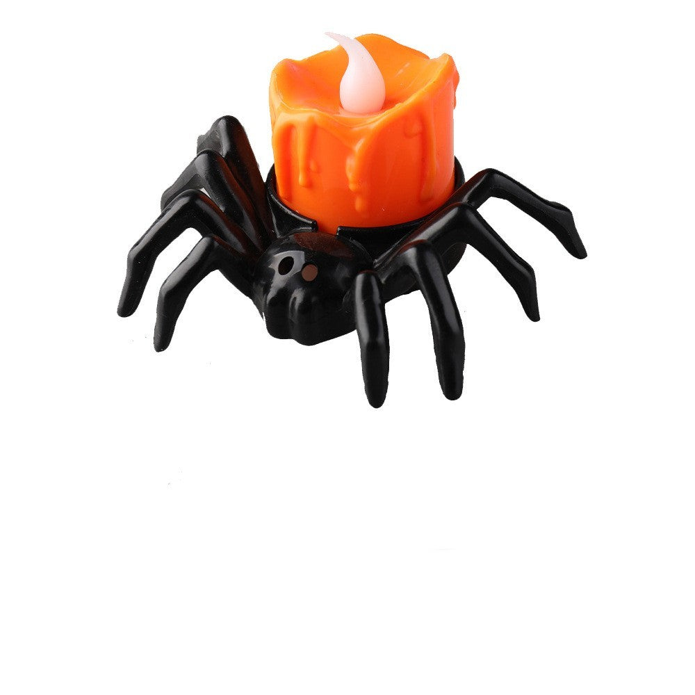 Battery-Powered Spider Lamp - Safe Halloween Ambiance Without Fire Risk