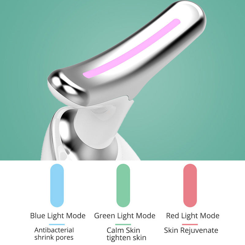 3-in-1 Neck Beauty Device – Ion Cleanse, Heat Massage & LED Skin Therapy