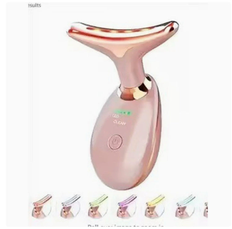 3-in-1 Neck Beauty Device – Ion Cleanse, Heat Massage & LED Skin Therapy