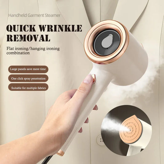 Handheld Garment Steamer - Flat & Hanging Iron in One Compact Device