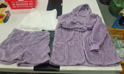 Velvet Loungewear Set - Stylish Two-Piece with Soft Comfort Design