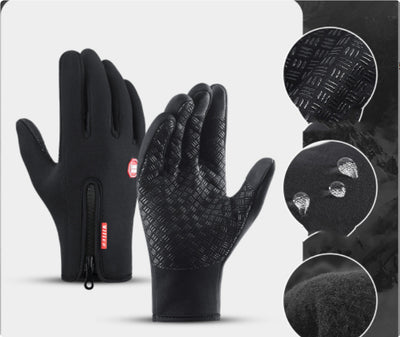 Polar Fleece Riding Gloves - Warm, Comfortable Grip for All Conditions