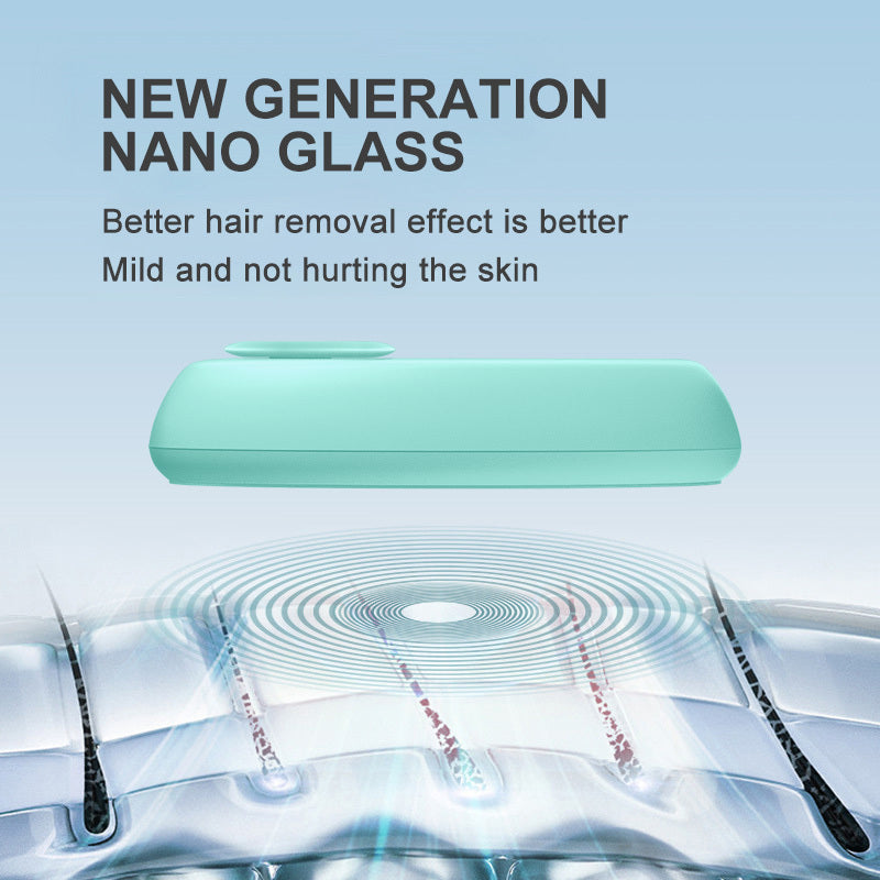 Painless Hair Removal Device - Crystal Glass Tool for Smooth, Irritation-Free Skin