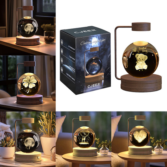 3D Crystal Table Light - Perfect Gift with Dimensional Pattern Technology