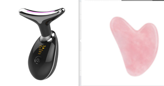 3-in-1 Neck Beauty Device – Ion Cleanse, Heat Massage & LED Skin Therapy