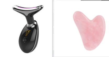 3-in-1 Neck Beauty Device – Ion Cleanse, Heat Massage & LED Skin Therapy