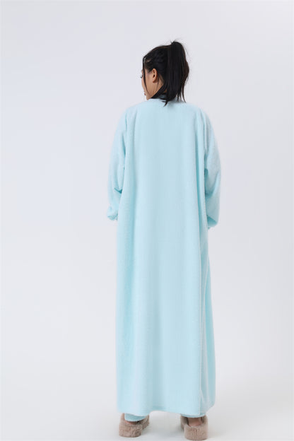 Fluffy Loungewear Set - Complete 3-Piece Comfort in Soft Knit Fabric