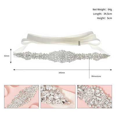 European And American Dress Waist Decorations High-end Luxury Handmade Rhinestone Waist Chain