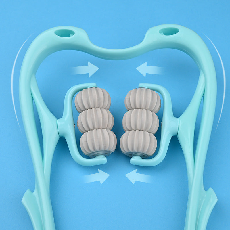 6-Roller Cervical Massager – 360° Deep-Tissue Relief for Neck & Shoulders